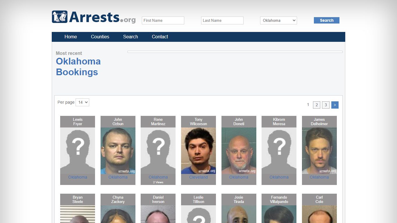 Oklahoma Arrests and Inmate Search